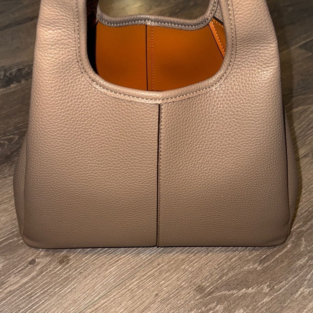 Coach Taupe Leather Shoulder Bag - Picture 7 of 14